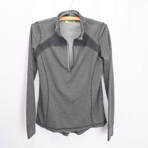 Xersion Slim Fit Grey / Black Striped Jacket - Sz S - Athletic / Golf / Yoga